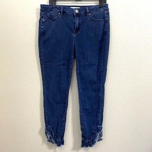 Lane Bryant Jeans Womens Size 14 Mid-Rise Stretch Skinny Dark Wash Denim